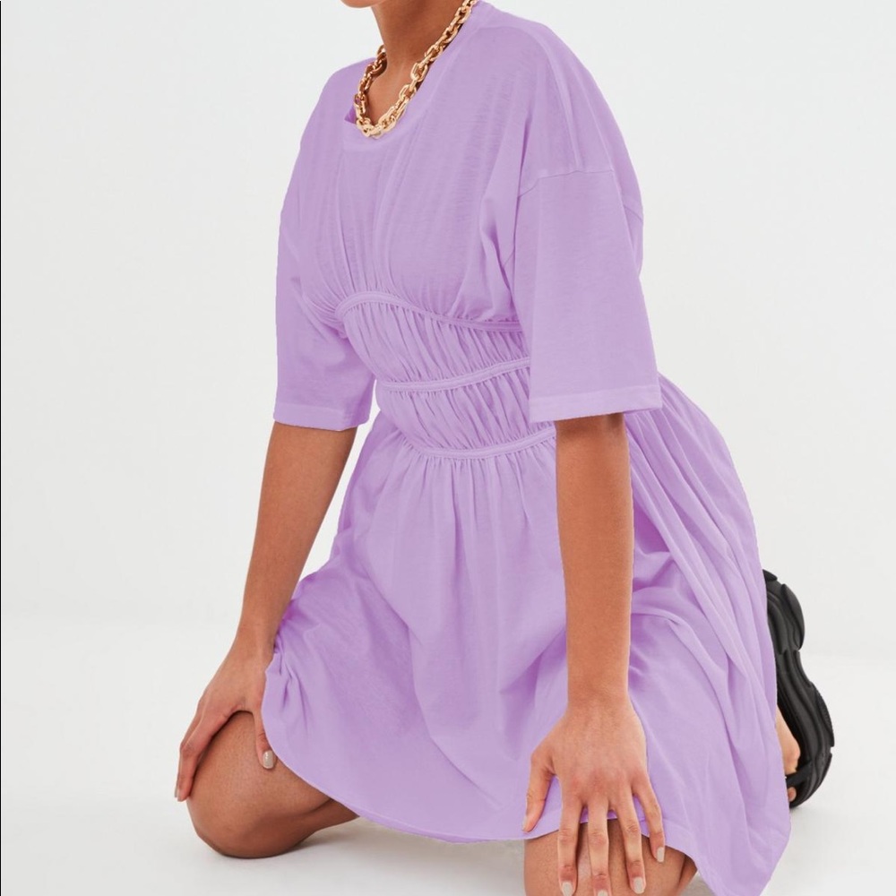 NWT Missguided Rouched Waist Mini Dress